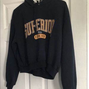 Superior cropped sweatshirt